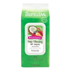 TropiClean | Chusteczki Berry & Coconut | dla Kota i Psa | 100szt